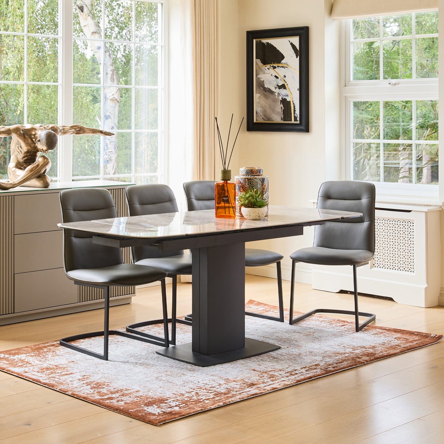 Campari - Extending Dining Table, Grey