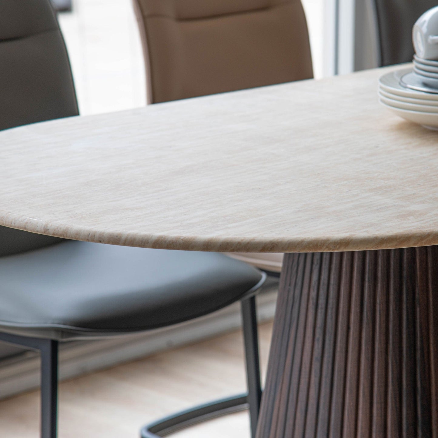 Asmara - Dining Table, Marble Effect