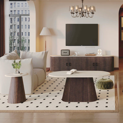 Asmara - Coffee Table, Marble Effect