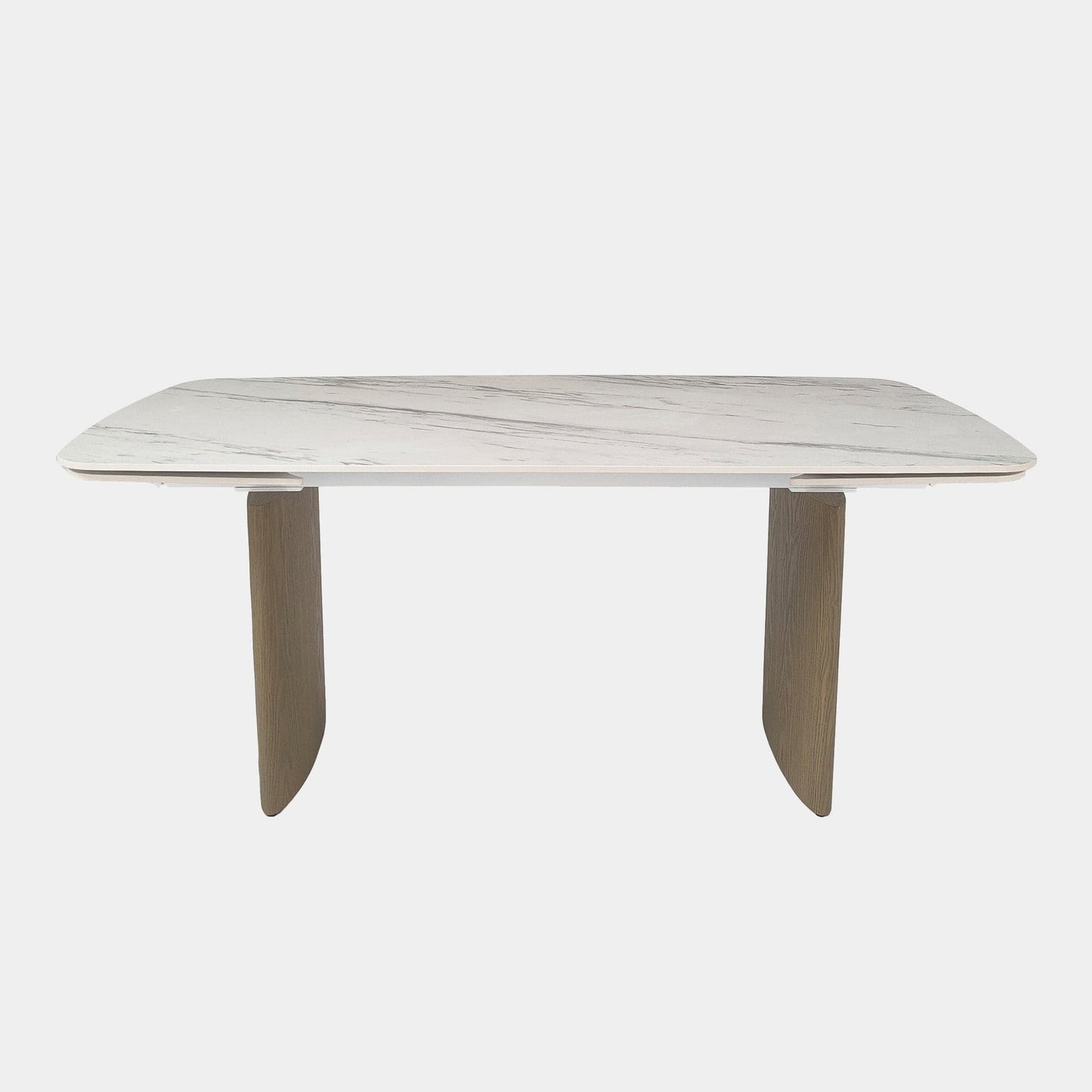 Lucerne - Extending Dining Table, White Marble Effect Top