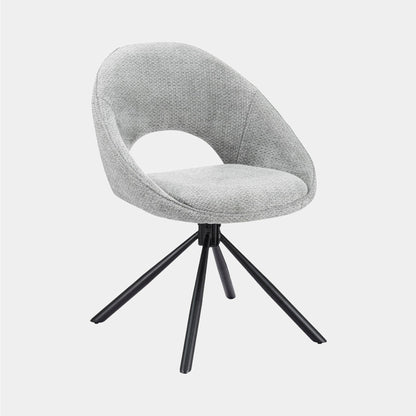 Triago - Swivel Dining Chair In Fabric