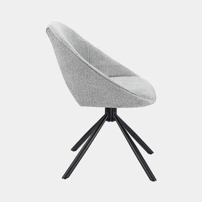 Triago - Swivel Dining Chair In Fabric