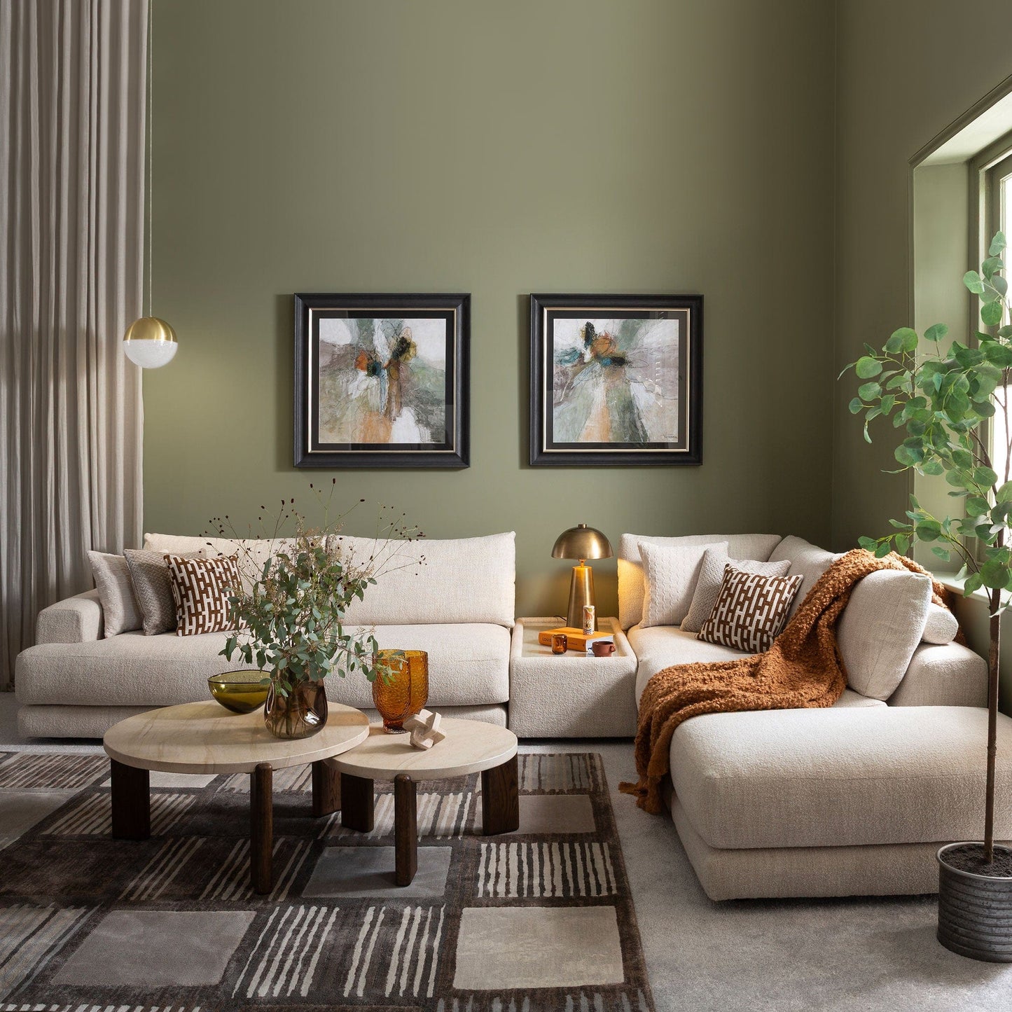 Linear - Rectangular Glass Top Table In Fabric