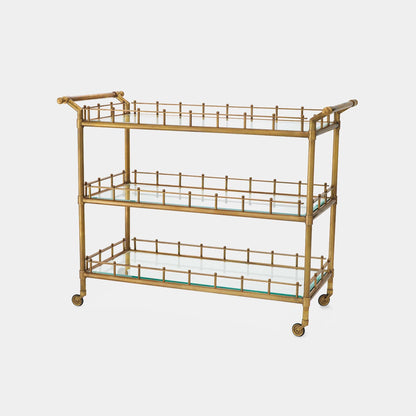 Eichholtz Scarlett - Drinks Trolley Vintage Brass Finish