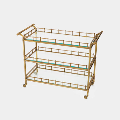 Eichholtz Scarlett - Drinks Trolley Vintage Brass Finish
