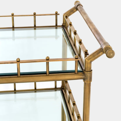 Eichholtz Scarlett - Drinks Trolley Vintage Brass Finish