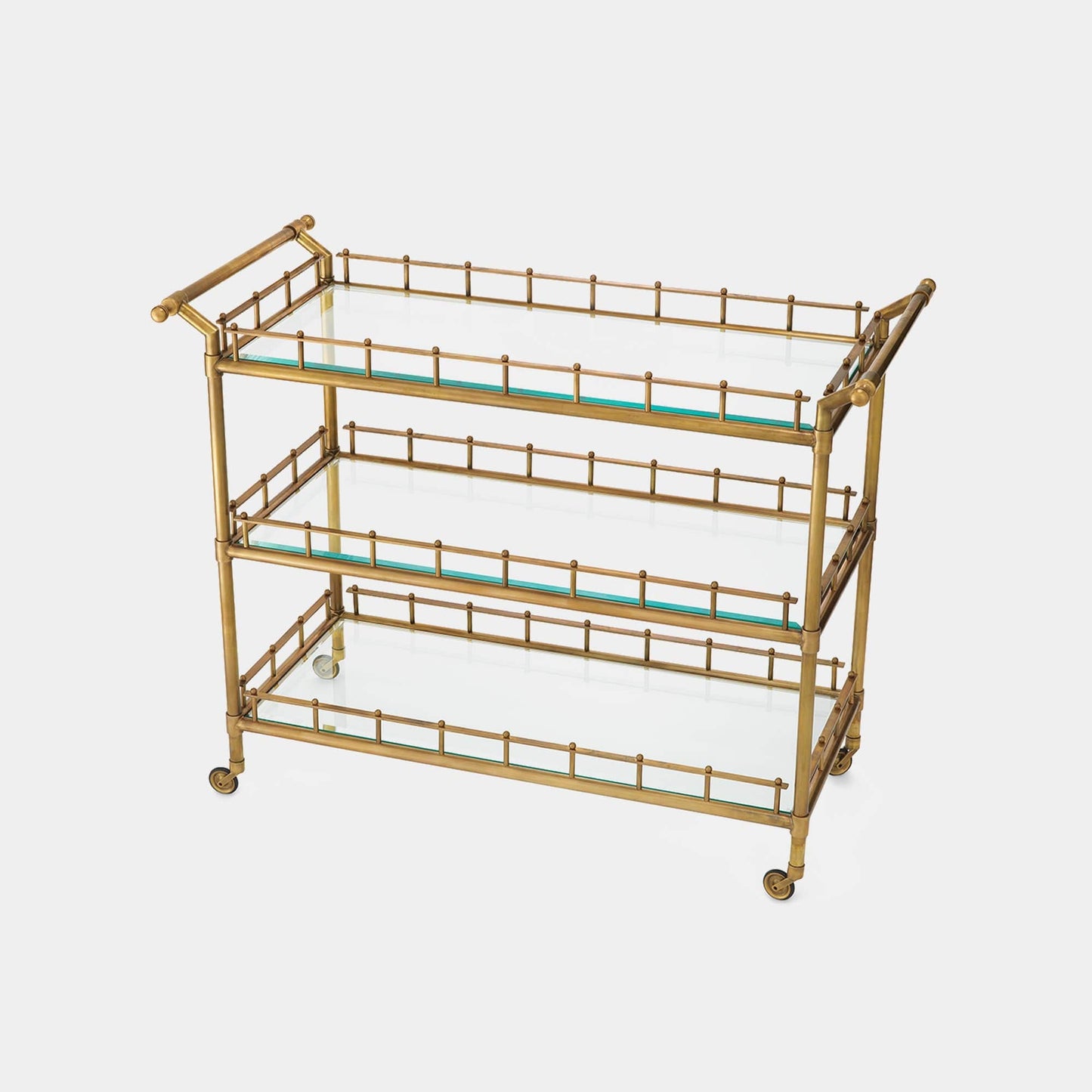Eichholtz Scarlett - Large Drinks Trolley Vintage Brass Finish