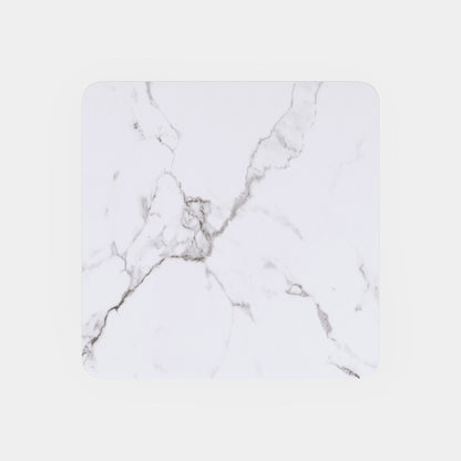 Medici - Bar Table Height Adjustable, White Marble Effect