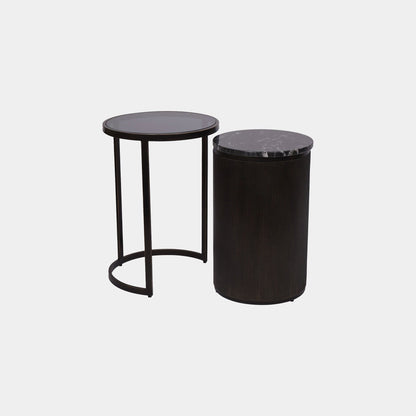 Grove - Nest Side Tables, Glass & Marble