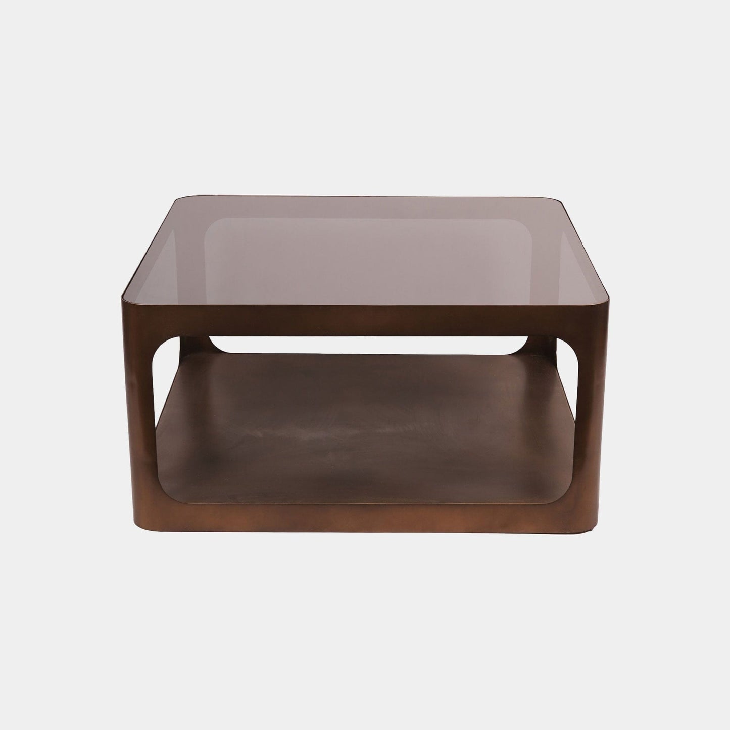 Thornton - Square Coffee Table, Smoked Gold