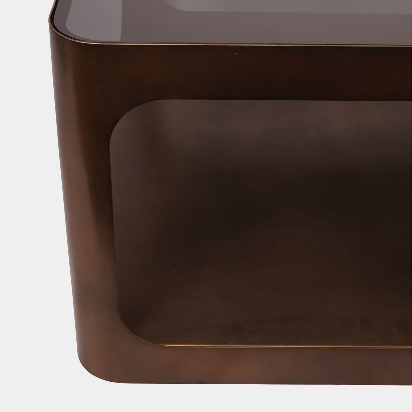 Thornton - Square Coffee Table, Smoked Gold