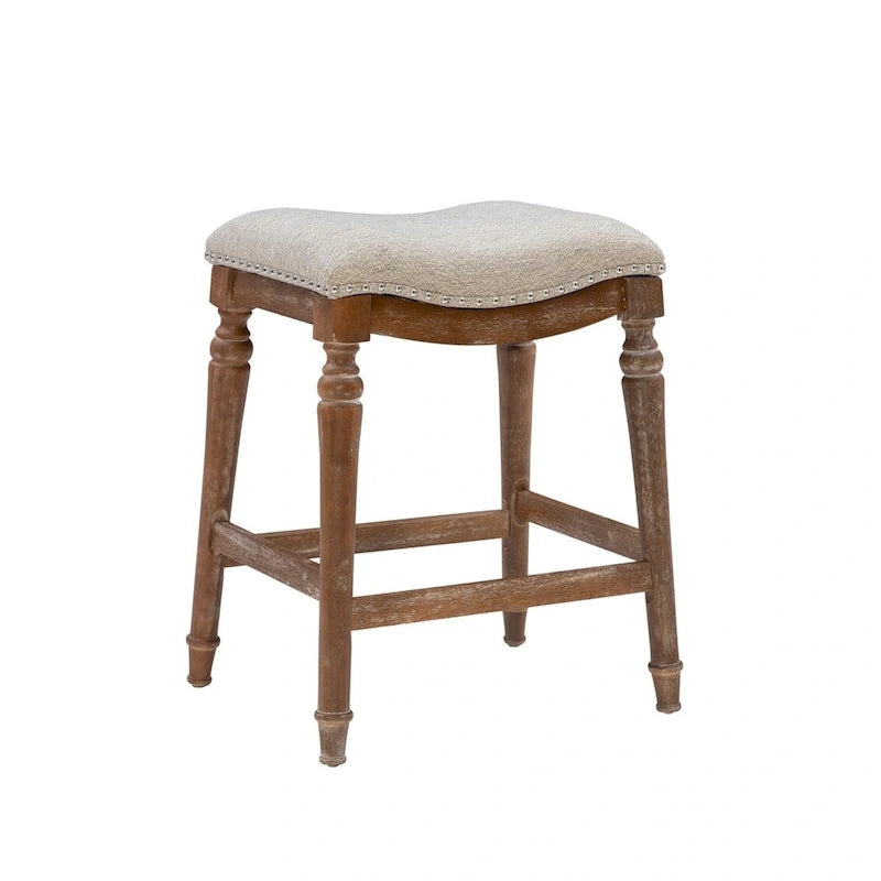 Hayes Big and Tall Backless Rustic Farmhouse Counter Stool