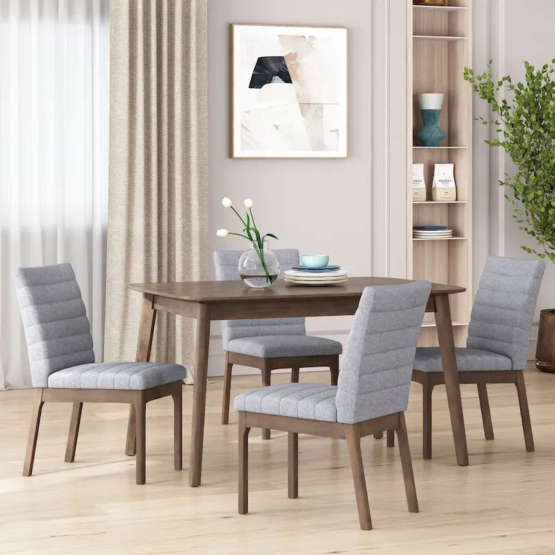 Lancer Channel Stitch Dining Chairs (Set of 4) by Christopher Knight Home