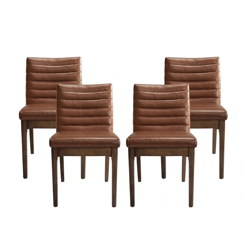 Lancer Channel Stitch Dining Chairs (Set of 4) by Christopher Knight Home