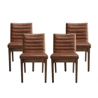 Lancer Channel Stitch Dining Chairs (Set of 4) by Christopher Knight Home