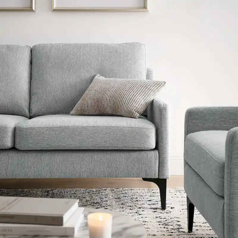 Corland Upholstered Fabric Loveseat