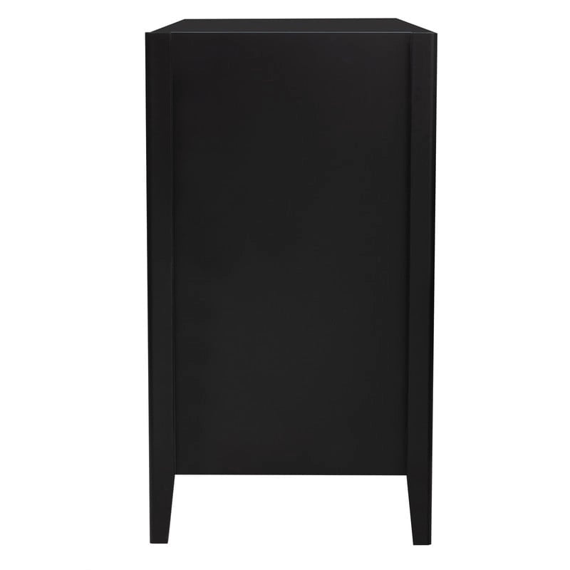 Featured Three-door Storage Cabinet with Metal Handles, Suitable for Corridors, Entrances, Living rooms, and Bedrooms