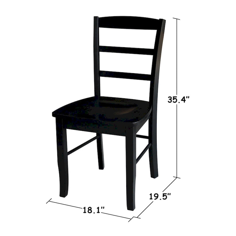 The Gray Barn Moonshine Wood Ladder Dining Chair (Set of 2)