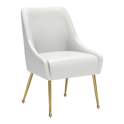 Maxine Dining Chair Gray & Gold