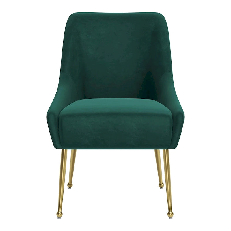 Maxine Dining Chair Gray & Gold