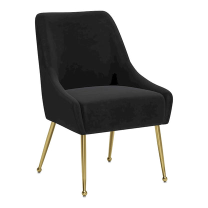 Maxine Dining Chair Gray & Gold