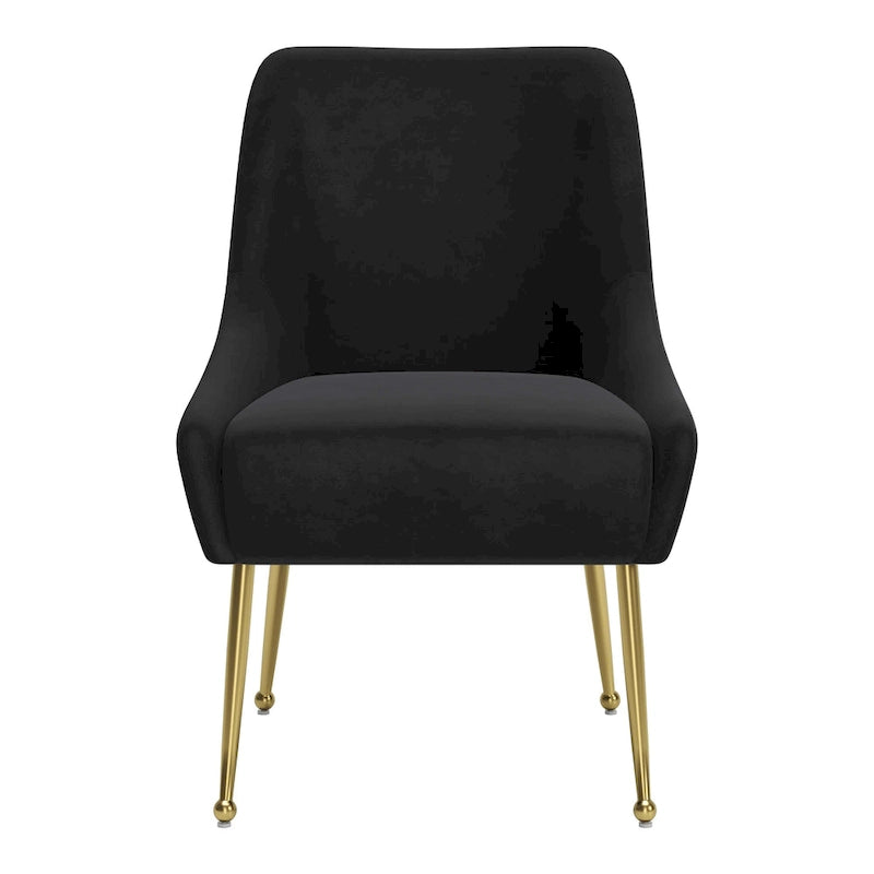 Maxine Dining Chair Gray & Gold