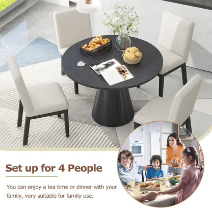 Retro Round Dining Table Minimalist Elegant Table