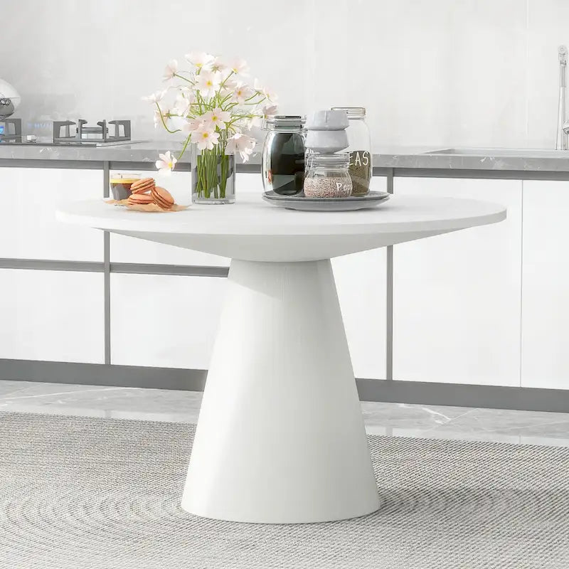 Retro Round Dining Table Minimalist Elegant Table