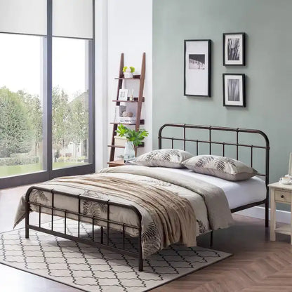 Berthoud Industrial Metal Platform Bed by Christopher Knight Home
