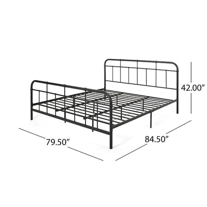 Berthoud Industrial Metal Platform Bed by Christopher Knight Home