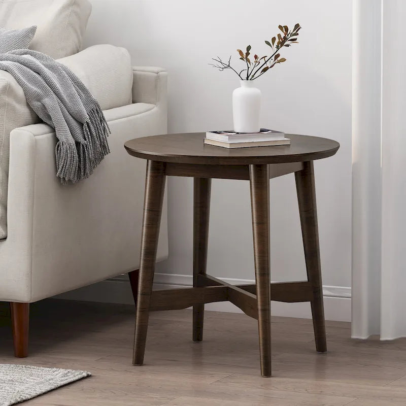 Behrens Indoor Wood End Table by Christopher Knight Home