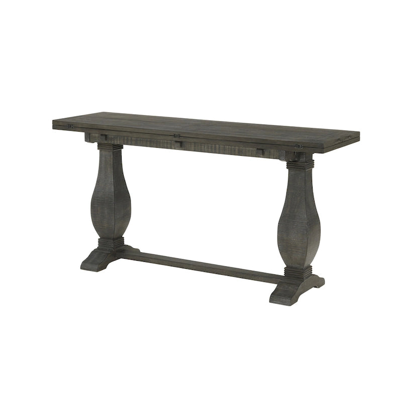 Napa 60 Solid Wood Pedestal Flip-top Sofa Console Table