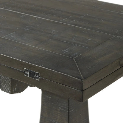 Napa 60 Solid Wood Pedestal Flip-top Sofa Console Table