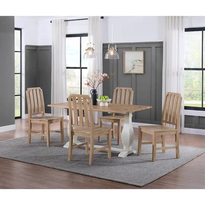 Napa 60 Solid Wood Pedestal Flip-top Sofa Console Table