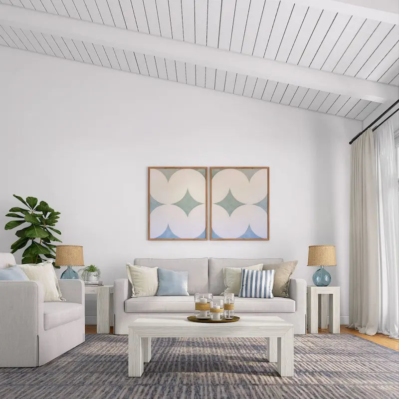 Plank and Beam Modern Rectangular Coffee Table - 48 x 24