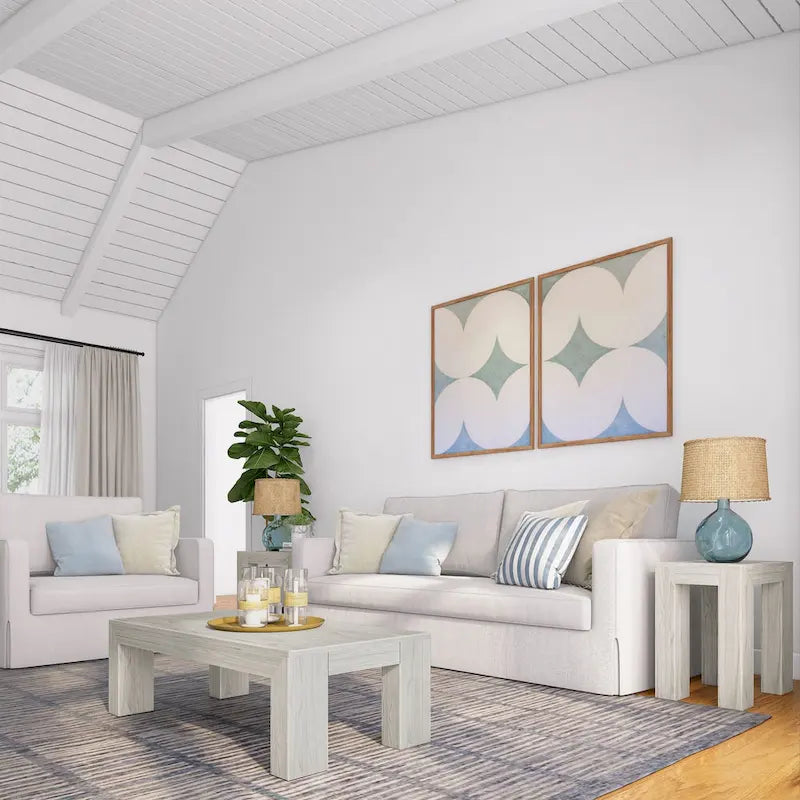 Plank and Beam Modern Rectangular Coffee Table - 48 x 24