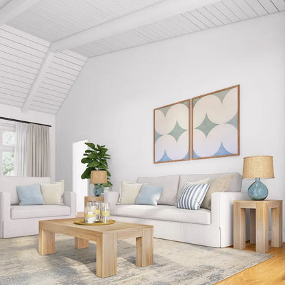 Plank and Beam Modern Rectangular Coffee Table - 48 x 24