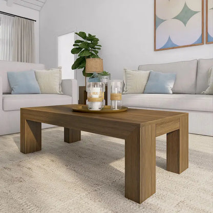 Plank and Beam Modern Rectangular Coffee Table - 48 x 24