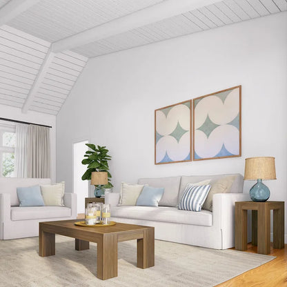 Plank and Beam Modern Rectangular Coffee Table - 48 x 24