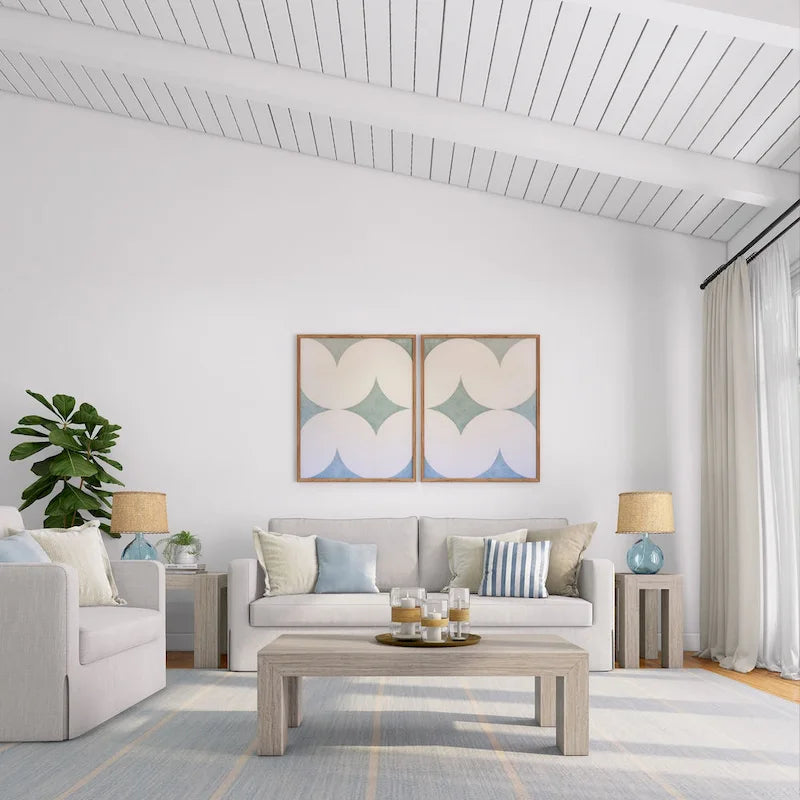 Plank and Beam Modern Rectangular Coffee Table - 48 x 24