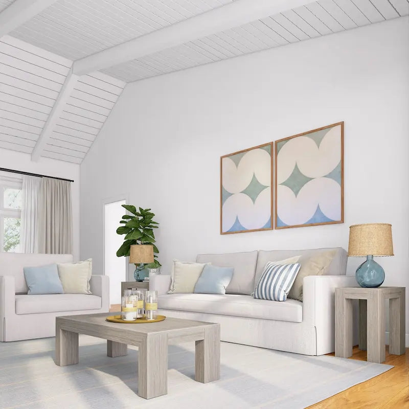 Plank and Beam Modern Rectangular Coffee Table - 48 x 24