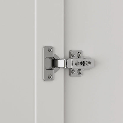 47.2W Armoire with Three Doors ,Two Clothes Rod ,Golden Floral Handle