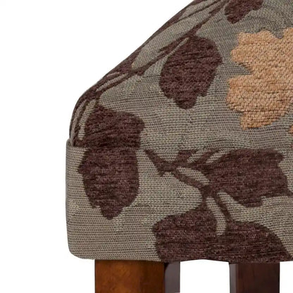 HomePop Classic Textured Sage Floral Chenille Dining Chair