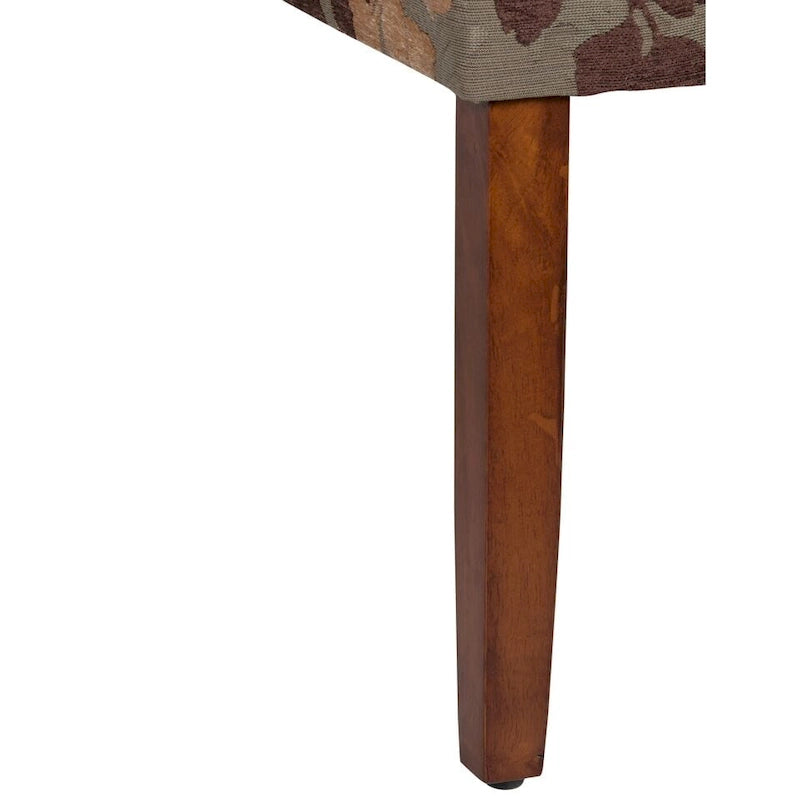 HomePop Classic Textured Sage Floral Chenille Dining Chair