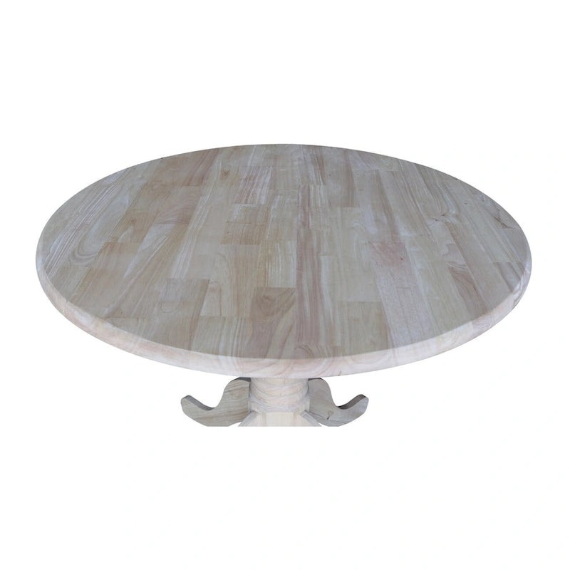 International Concepts Solid Wood Round 36-inch Drop-leaf Dining Table - Unfinished
