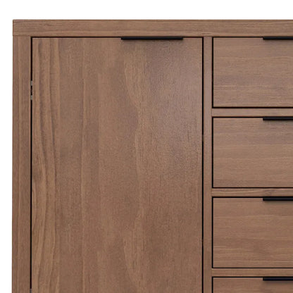 WYNDENHALL Fabian SOLID WOOD 54 inch Wide Contemporary Sideboard Buffet - 18 D x 54 W x 36 H