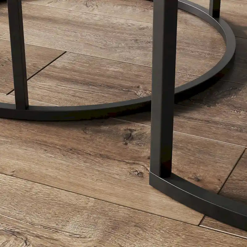 Nathan James Stella Round Nesting Coffee Table Set of 2