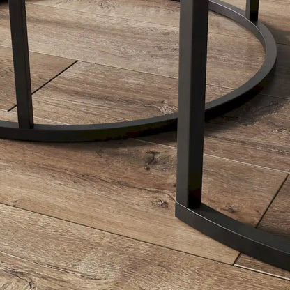 Nathan James Stella Round Nesting Coffee Table Set of 2