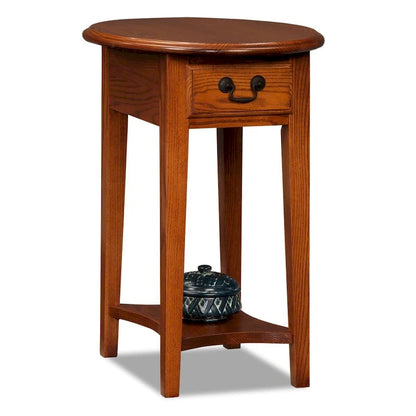 Hardwood Oval Side Table