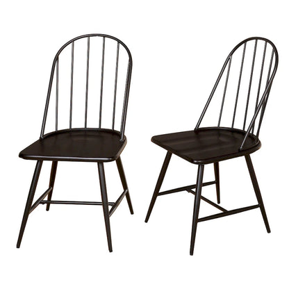 Simple Living Milo Mixed Media Spindle Dining Chairs (Set of 2)